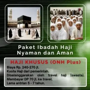 Paket Haji Khusus ONH Plus